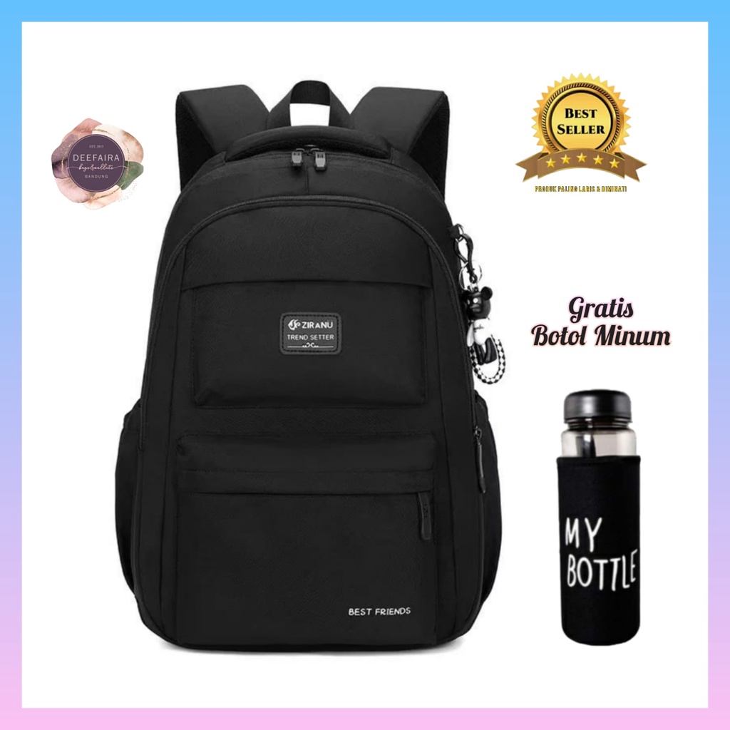 Tas Ransel Sekolah Anak Perempuan Motif Dsn1 Free Botol Minum Untuk Sd Smp Sma