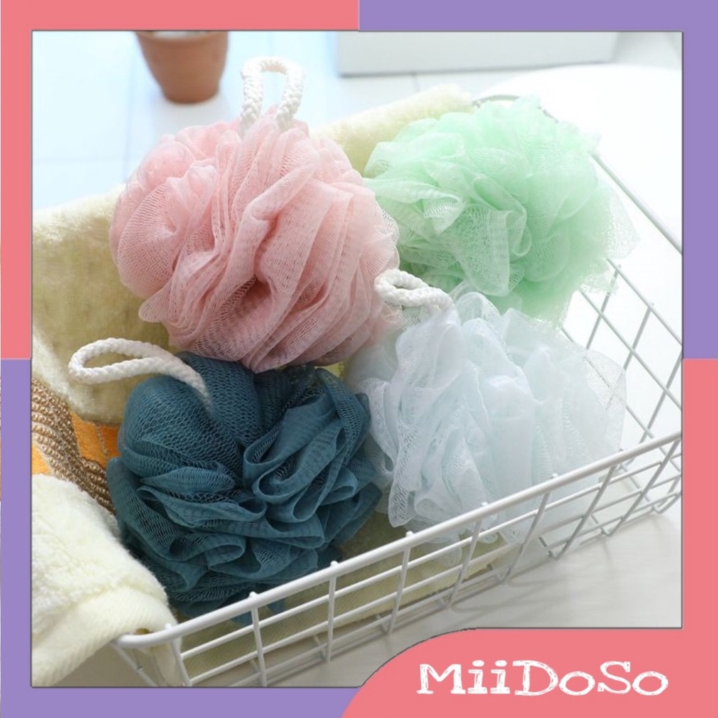 AMAN UNTUK KULIT✅MIIDOSO SPONS MANDI BATH SPONGE RAINBOW SPONGE MANDI