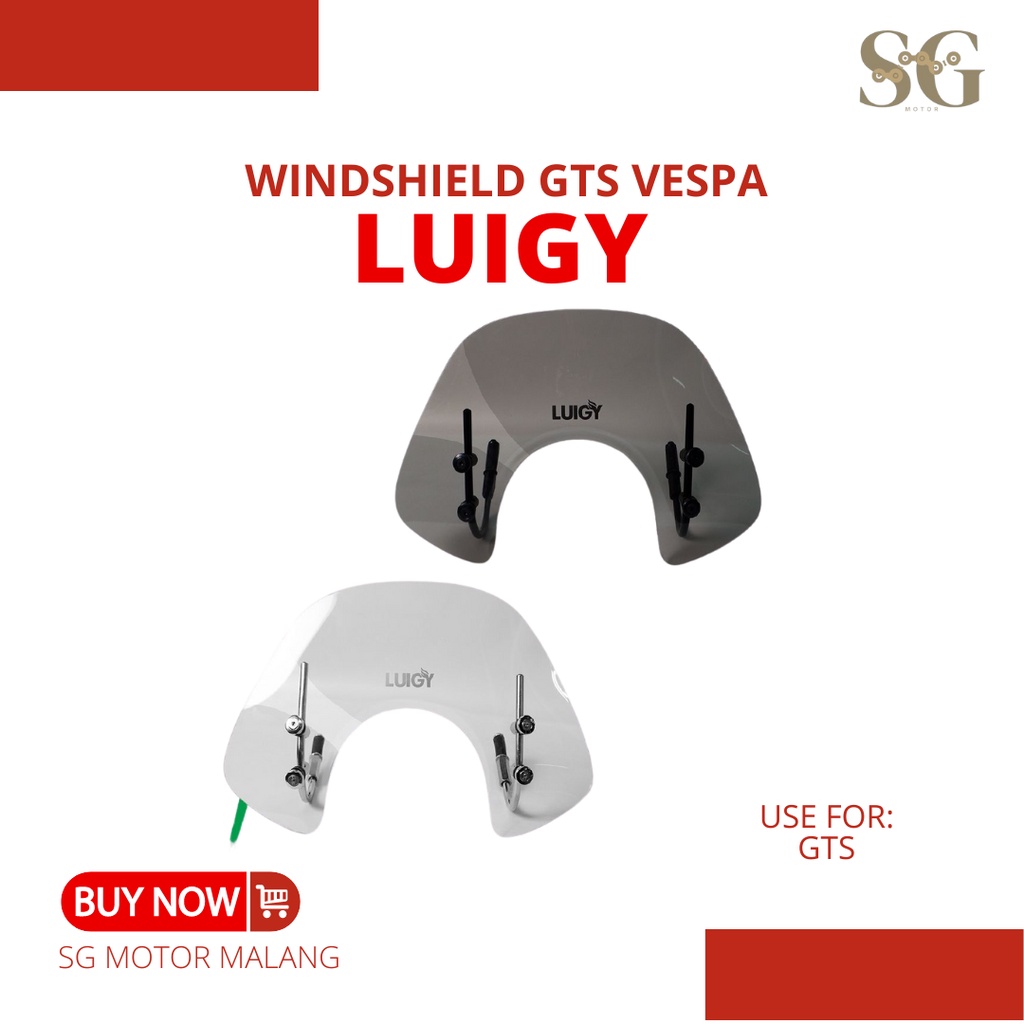Windshield GTS Vespa Luigy