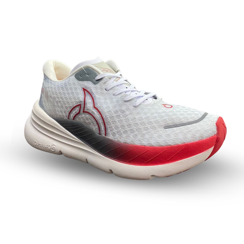 SEPATU RUNNING ORTUSEIGHT HYPERBLAST EVO - White GREY (100% ORIGINAL)