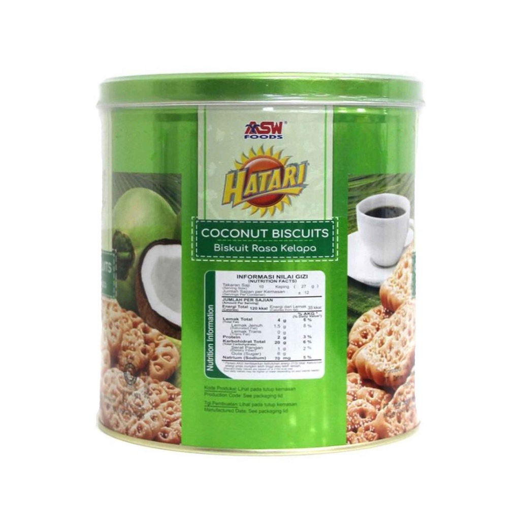 Hatari/ Biskuit Coconut/ Biskuit Rasa Kelapa/ 325g