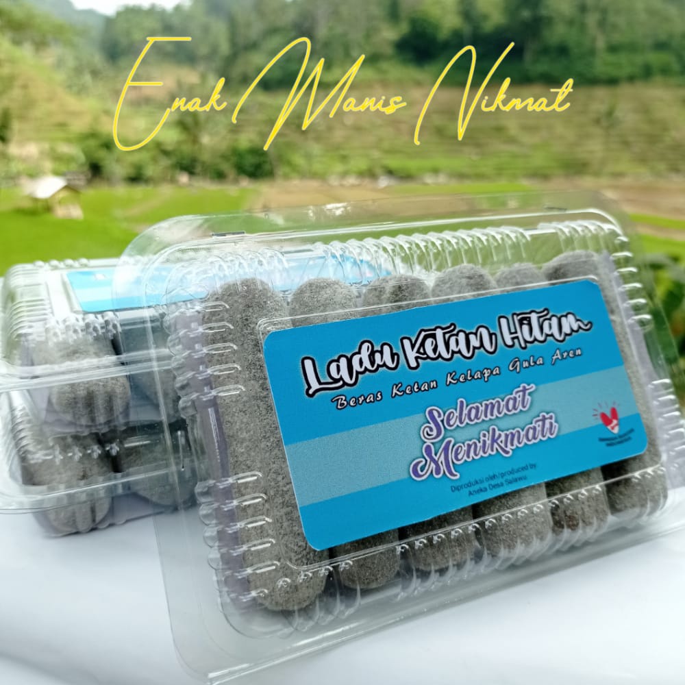 

ladu ketan hitam / kue gulung viral / cemilan manis gula aren khas tasikmalaya