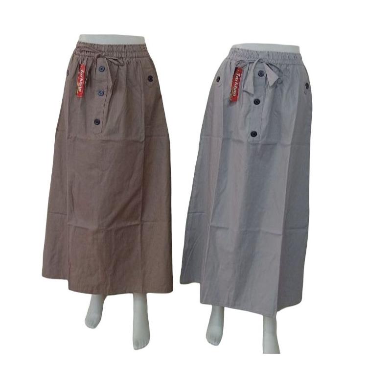 HARGA BERSAHABAT ROK A LINE PANJANG KATUN BANKOK ROK PANJANG A LINE POLOS