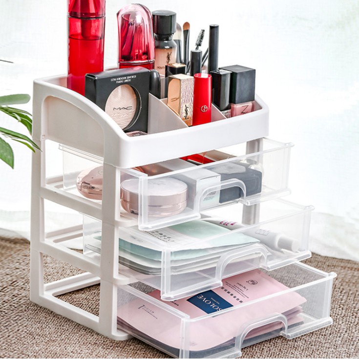 FYGALERY HL0180 Rak Kosmetik Rak Makeup Storage Rak Tempat Penyimpanan Serbaguna