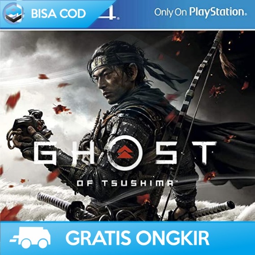 KASET CD ORI GHOST OF TSUSHIMA PS4 SECOND PREMIUM ADVENTURE VIDEO GAME