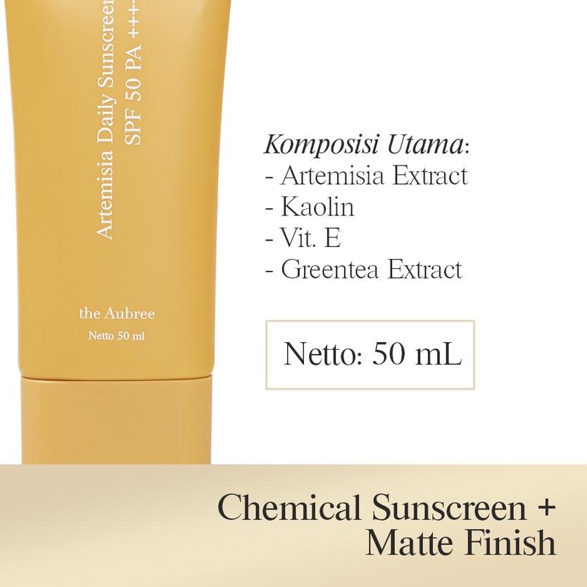 ○ The Aubree Artemisia Daily Sunscreen SPF 50 PA ++++ ❃