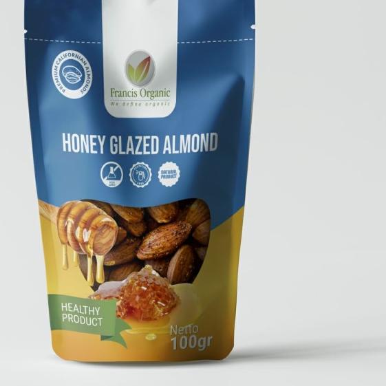 

♟ Francis Organic - Honey Glazed Crunchy Almonds - Pocket Size by Francis Organic ➴