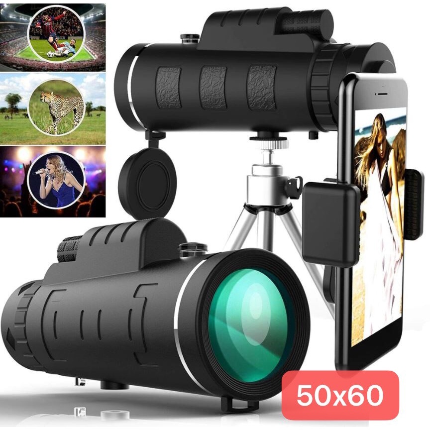Teropong 50x60 HD Monocular Teleskop Universal Telescope Zoom