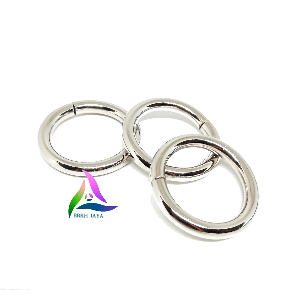 RING O BULAT BESI UKURAN 2.5 CM TEBAL NIKEL