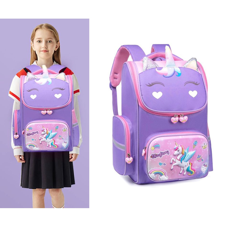 Tas Sekolah TK-SD-SMP Ransel Import Anak Laki dan Perempuan Backpack School Import Unisex SM Baby Original