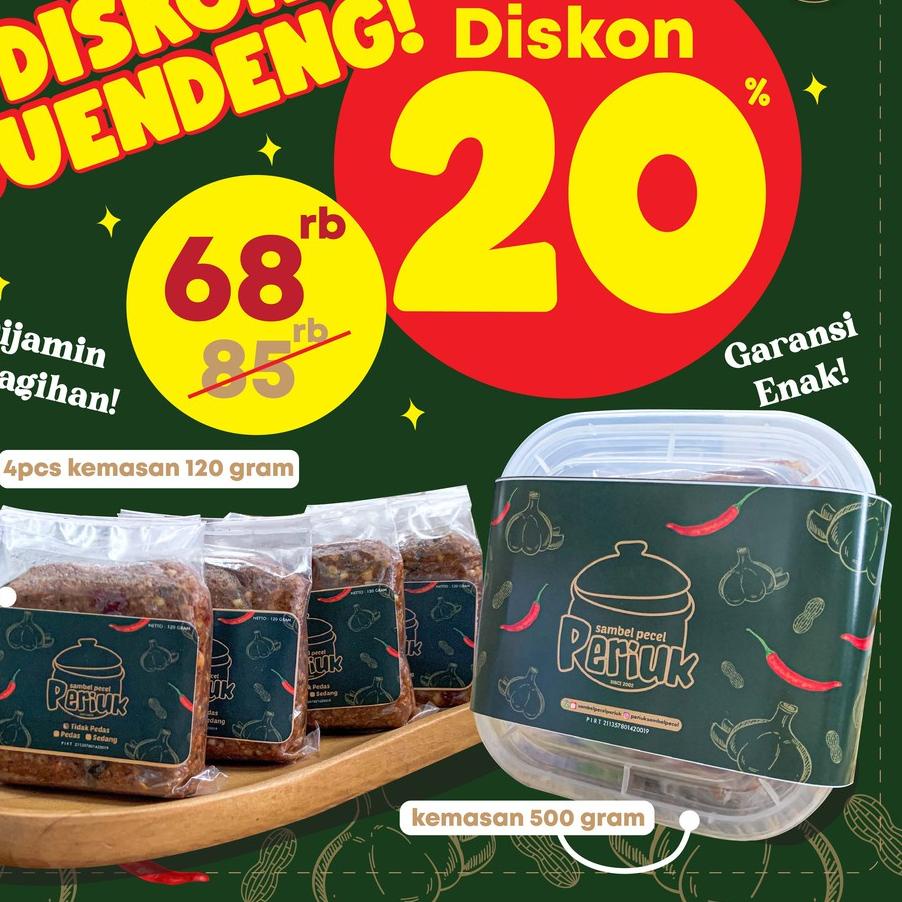 

➦ DISKON GUENDENG 20% SAMBEL BUMBU PECEL PERIUK ✭