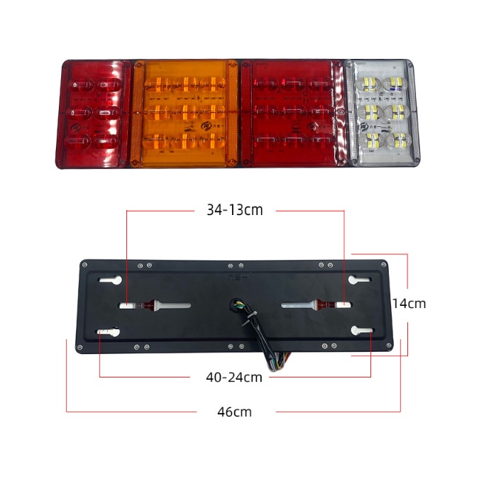 Lampu stoplamp truck 8d sein running &amp; rem kedip,senja running 24v