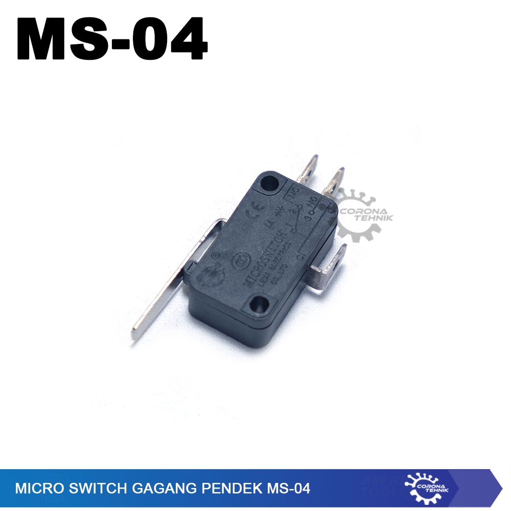 Micro Switch Gagang Besi Pendek - MS-04