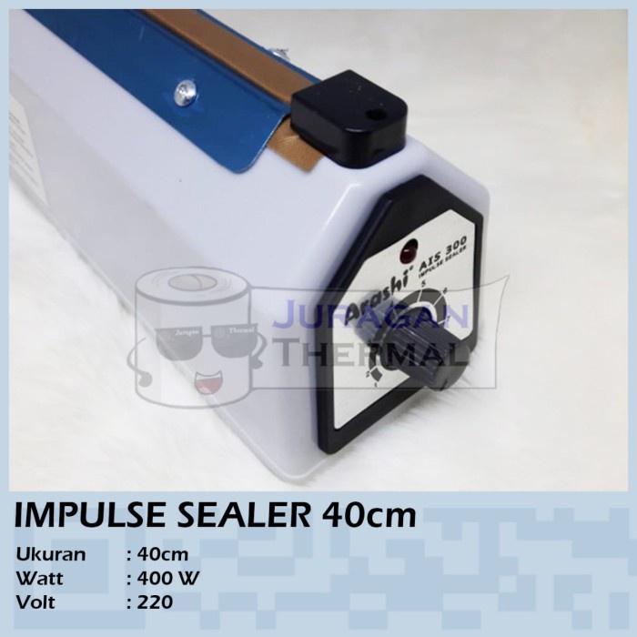 Terlaris Mesin Sealer Plastik 40 Cm Mesin Press Impulse Sealer Arashi 40 Cm