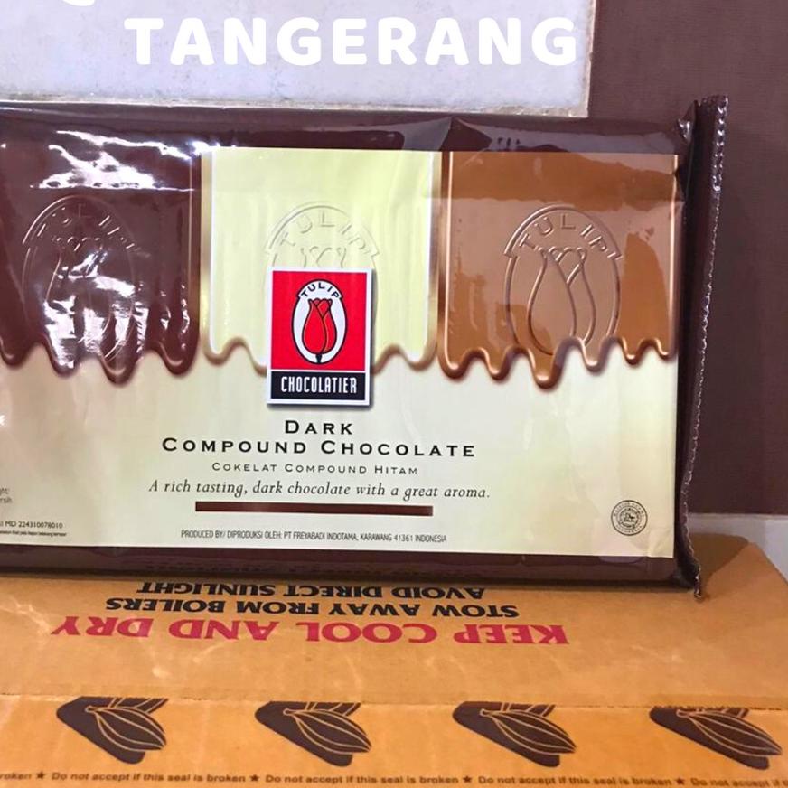 

♪ Coklat tulip dark chocolate compound - cokelat batang murah 1 kg ❇