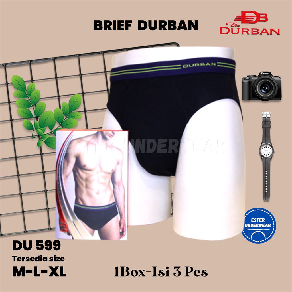 Celana Dalam Pria Durban DU 599 Isi -3Pcs