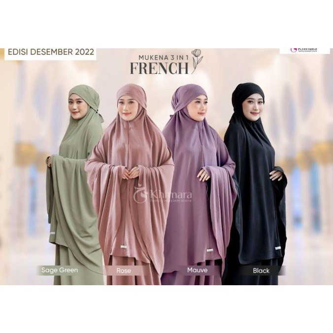 FALOVA Mukena Dewasa French 3 in 1