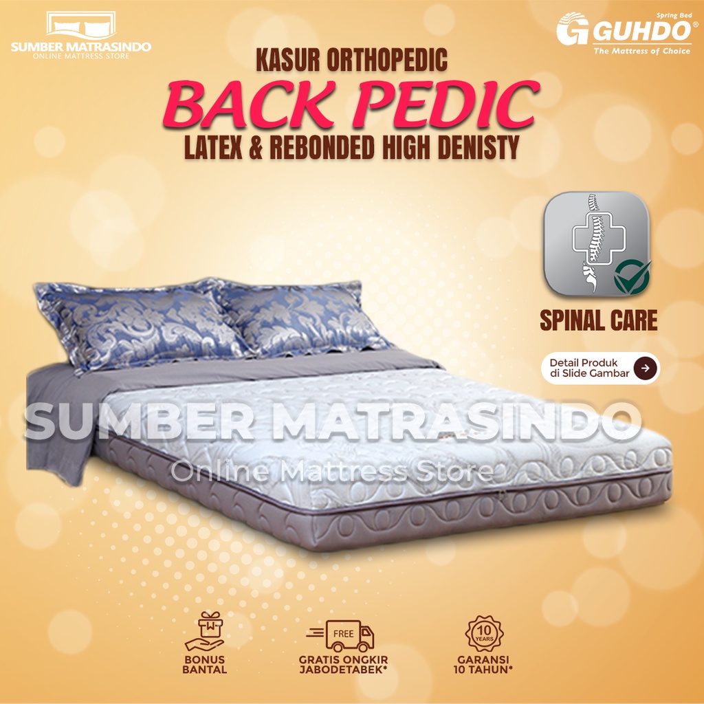 Guhdo Kasur Orthopedic Latex Rebonded Back Pedic 90x200 / 100x200 / 120x200 / 140x200 / 160x200 / 18