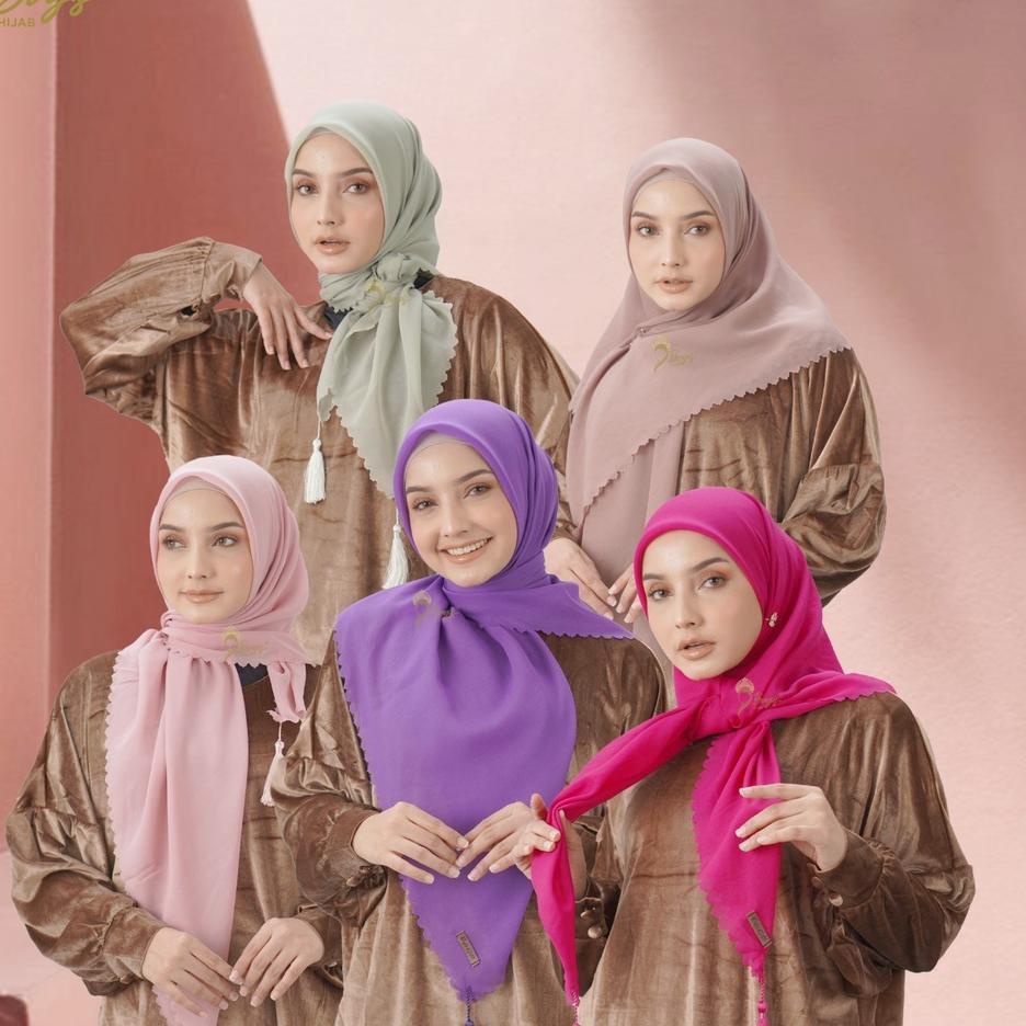➼ Bugis Hijab - Segiempat Tassel Lasercut - Hijab Segi Empat ♩