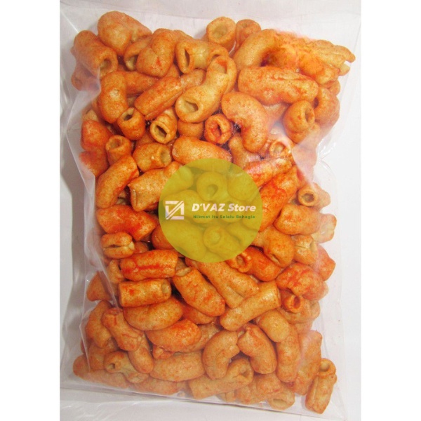 

MAKARONI PEDAS - BERAT BERSIH 250 GR - JAJAN MAKARONI - MAKARONI KILOAN