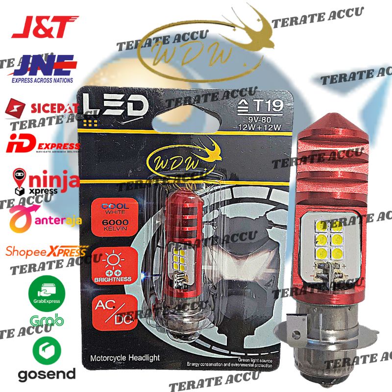 Lampu Depan Motor LED WDW T19 K1 Vario , Beat , Supra X , Jupiter , Kharisma