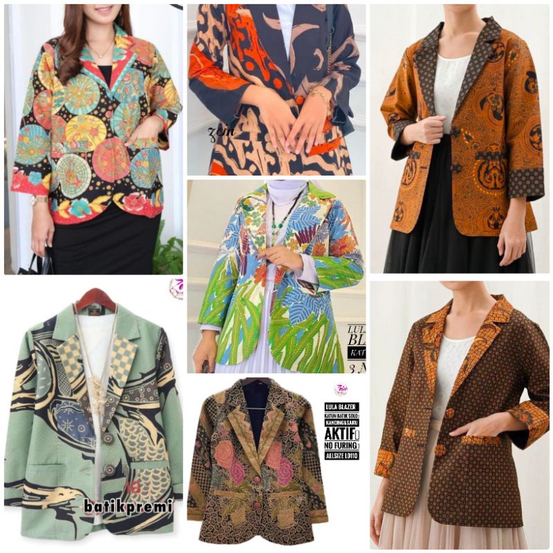 PRE ORDER Outer Batik Blazer Batik Solo Tuman