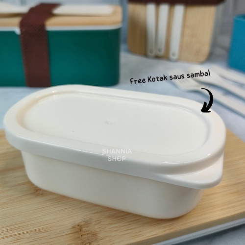 S29 [ KOTAK ] Japanese Lunch Box Bamboo Aesthetic Bento Box Kayu Kotak Penyimpanan Makanan Bekal