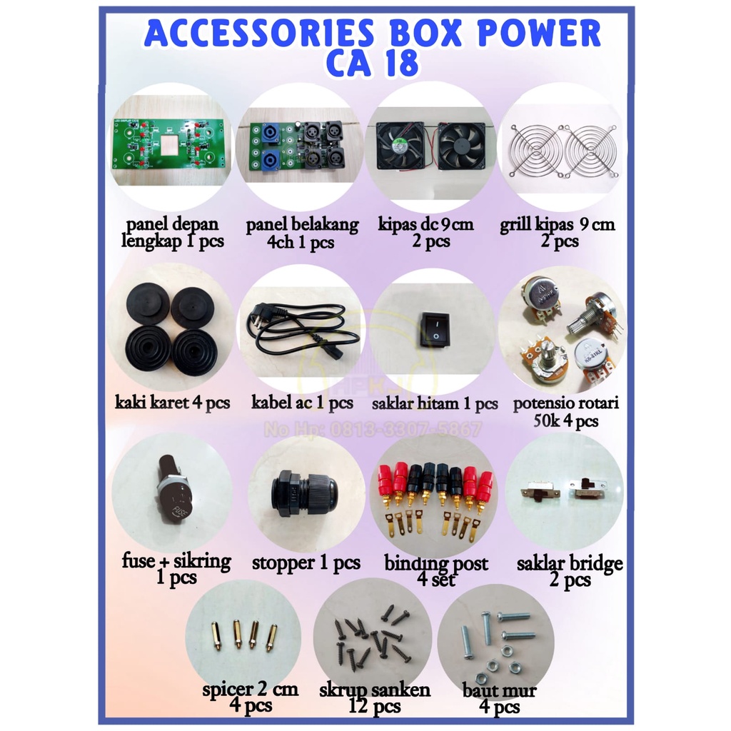 ACC AKSESORIS BOX CA 18 acc box power model CA18