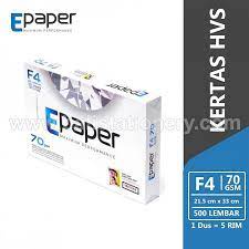 

Kertas HVS / Print / Fotocopy F4 E Paper 70gr (1Rim)