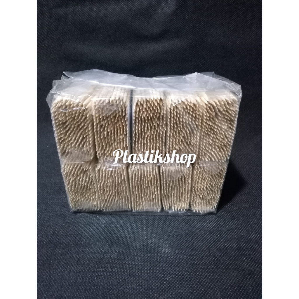 Tusuk Gigi Bambu Polos Kencana Per Pack Besar (10 Bungkus Kecil)