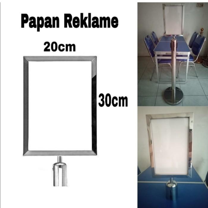 

Terlaris Papan Tiang Antri A4 Frame Tiang Antri