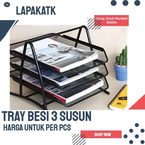 

Terbaru !!! Rak Kertas Besi 3 Susun / Document Tray 3 Tier