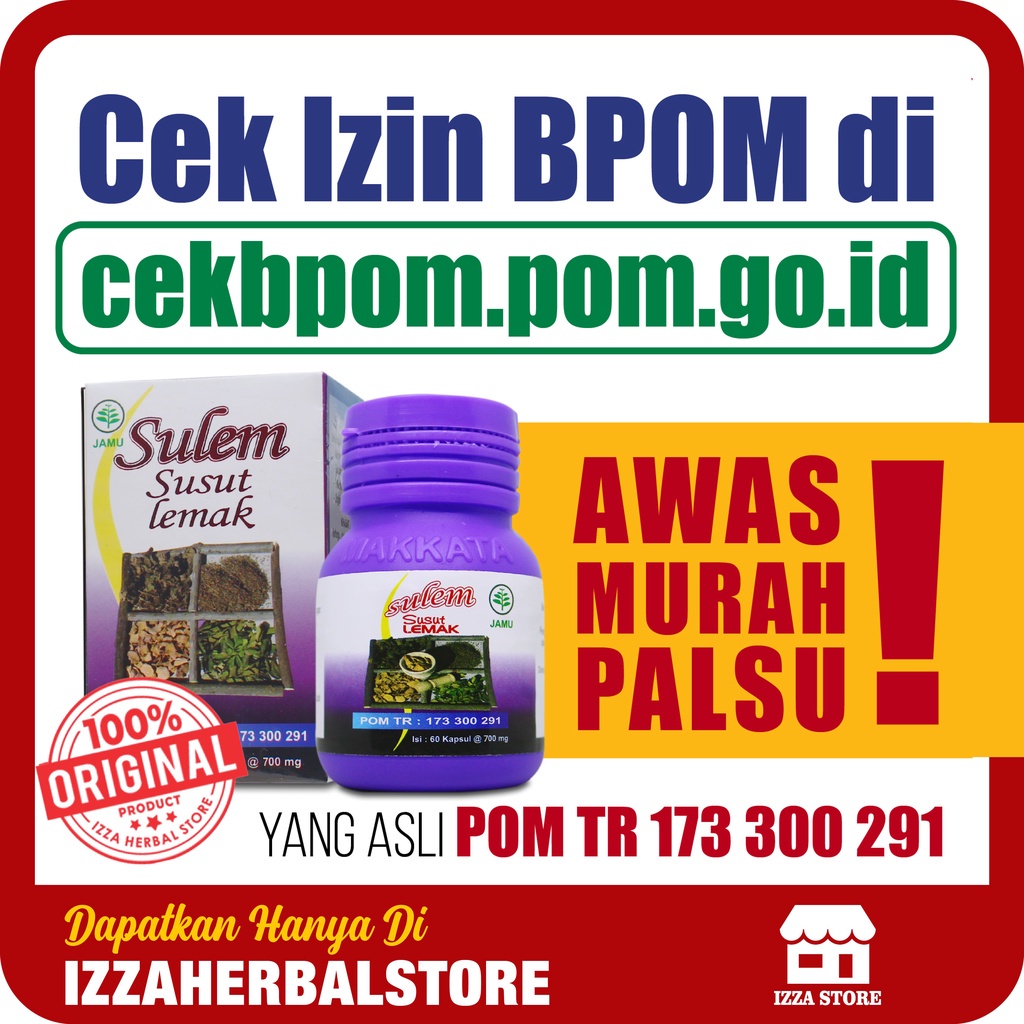 SUSUT LEMAK Pelangsing Tubuh Perut Herbal Alami ORIGINAL