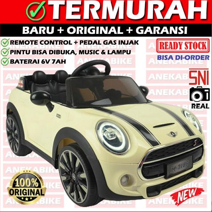 Mobil Aki Anak Remote Mini Cooper PMB M7188 M-7188