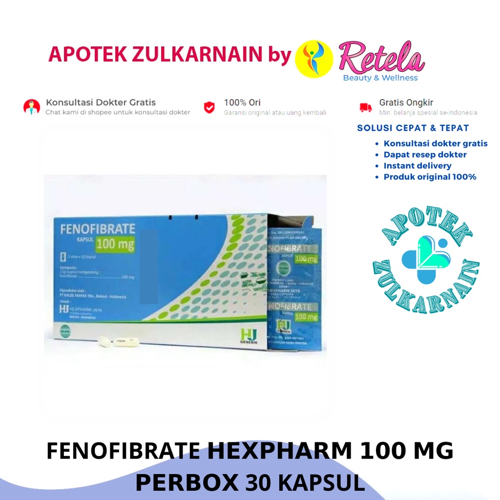 Fenofibrate 100Mg Cap 30`S