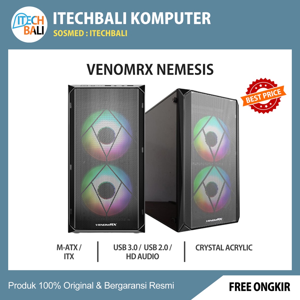 Casing PC VenomRX Nemesis M-ATX | ITECHBALI