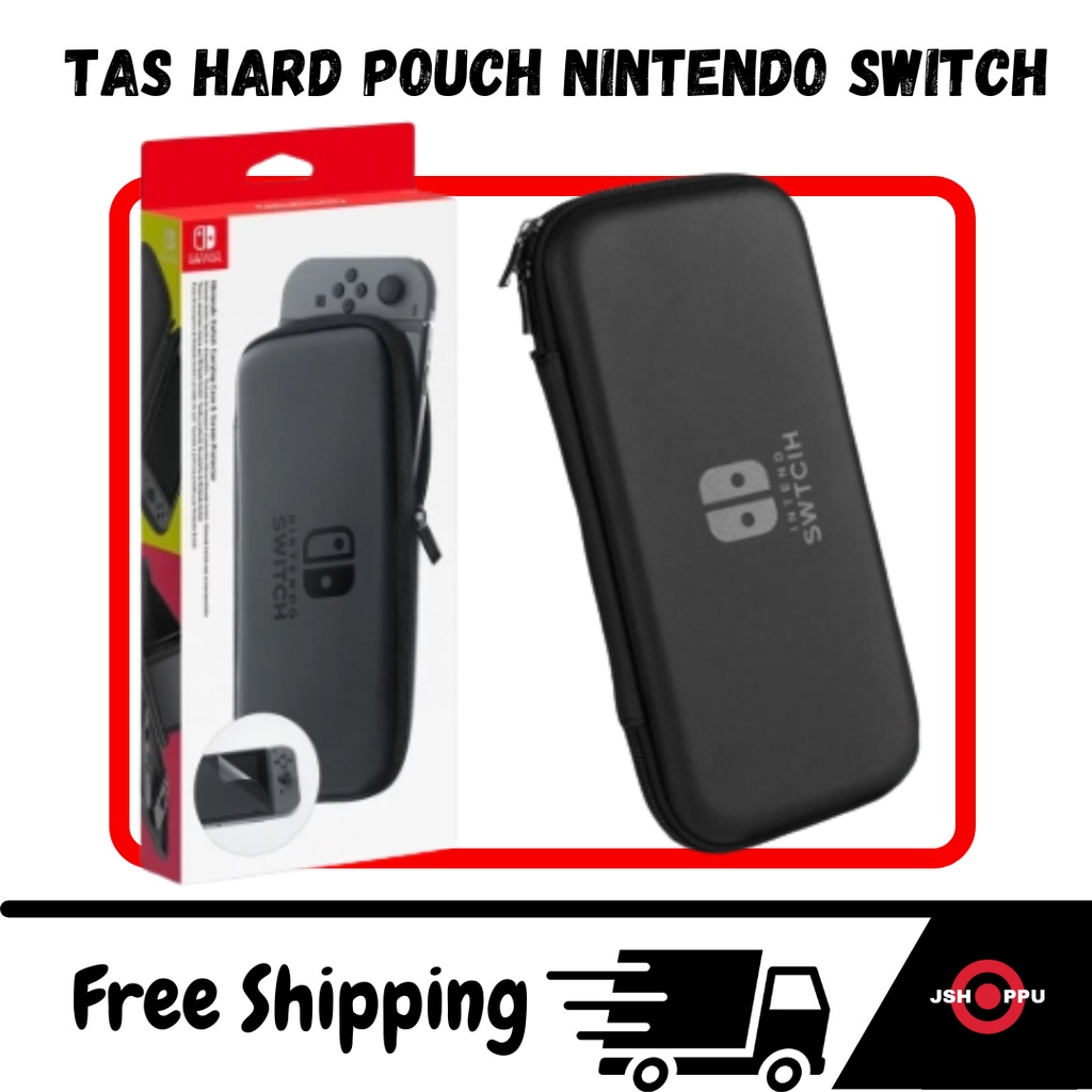 Tas Nintendo Switch V1 V2 Lite OLED Keras Airfoam Bag Hard Pouch Travel Slim Case 3rd Party