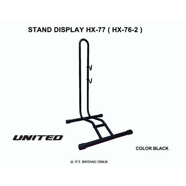 UNITED HX-77 Display Stand Bisa Ban Luar Lebar 2.60 Parkir Sepeda E-Bike Ebike MTB Gravel Road Bike 