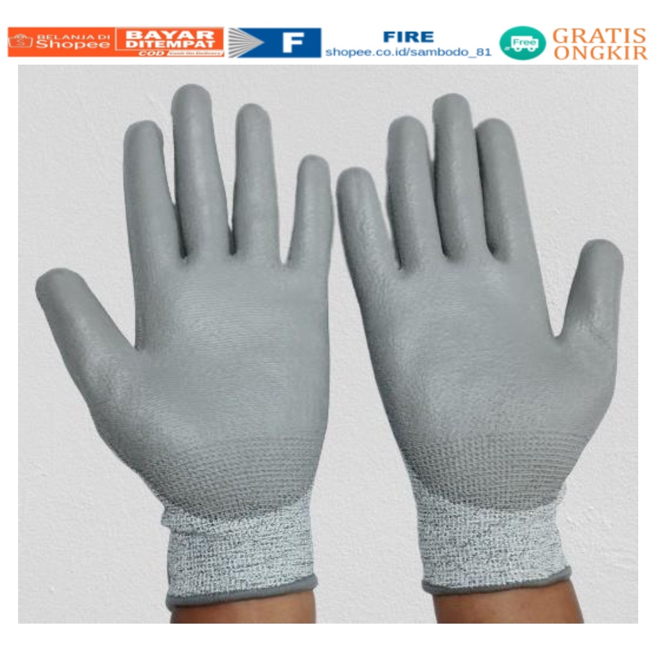 Anti Potong Anti Sayat Cut Resistant safety Gloves Anti Benda Tajam Anti Pisau Potong Anti Gores Hand Gloves