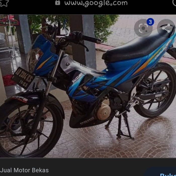 Striping Satria FU 150 2008 Biru Hitam