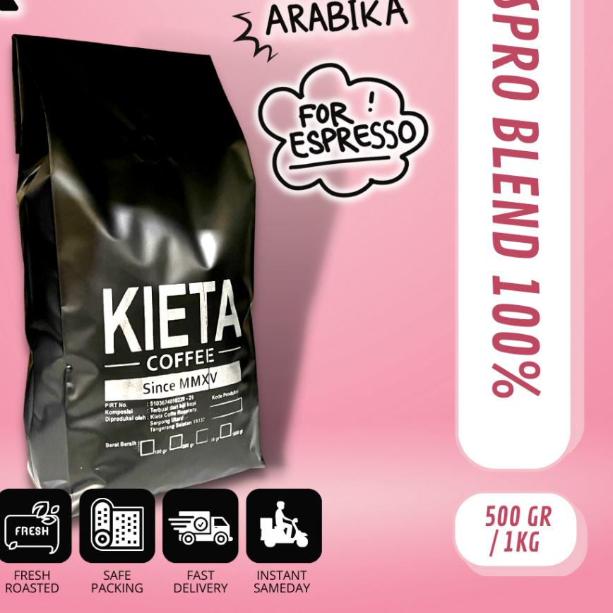 

✫ Biji Kopi 1kg Espresso Blend Arabika 100% ➽