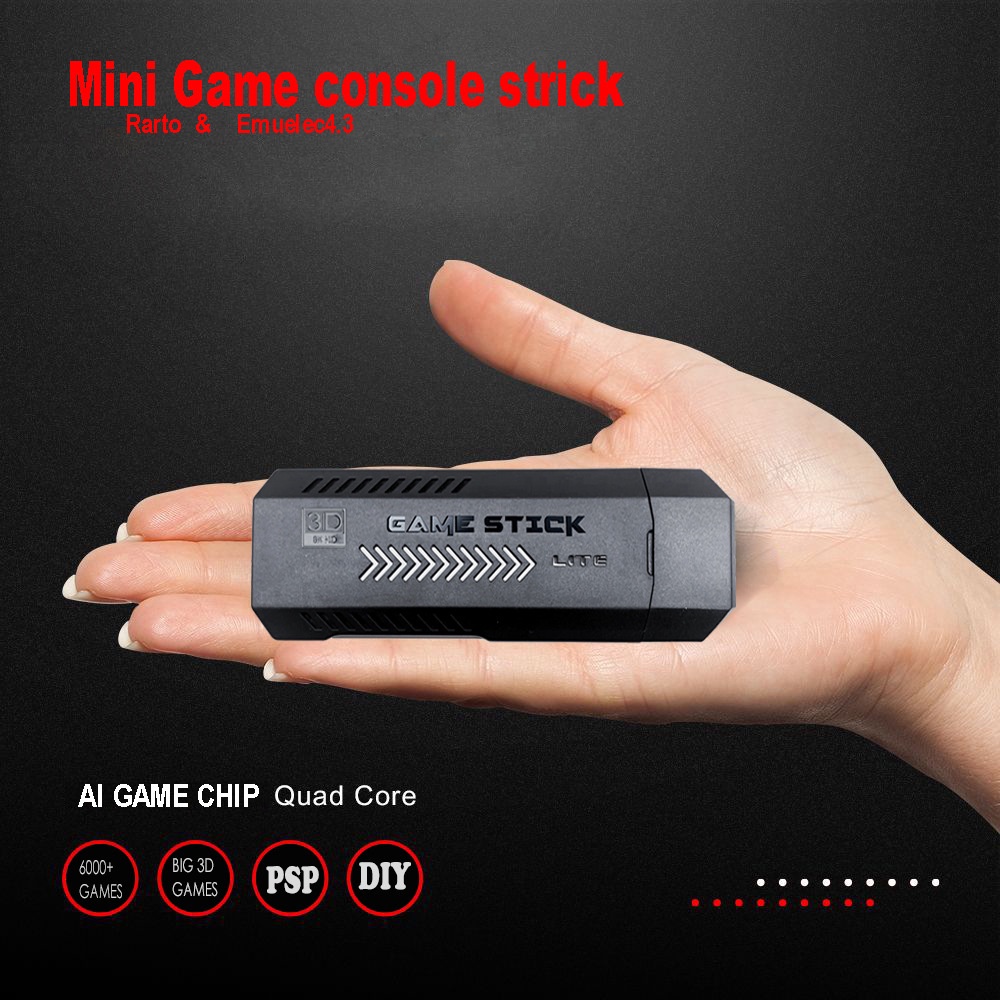 Game Stick Gen 2 X2 Plus Game Console 4K HD Wireless Gamepad HDMI TV Game Controller Classic Game