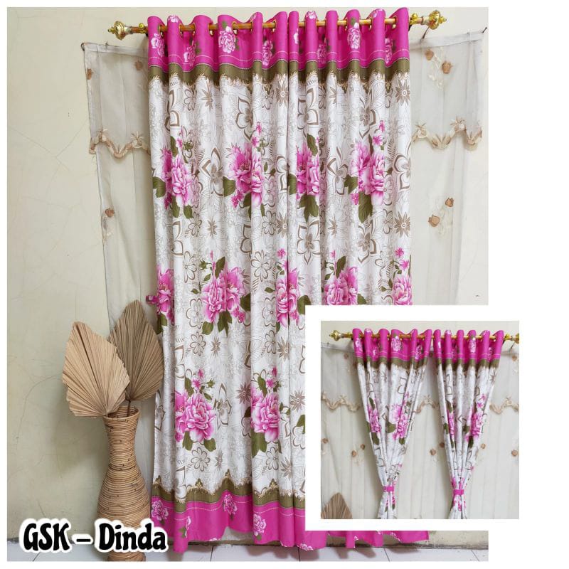 GORDEN SMOKRING RING 12 MOTIF PINK LAURA