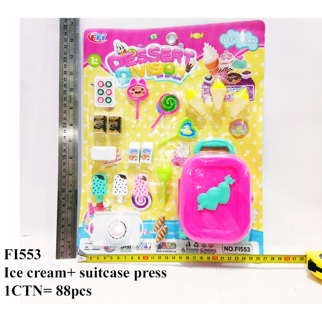 Mainan suitcase Eskrim koper  Ice cream anak / mainan ice cream fi553