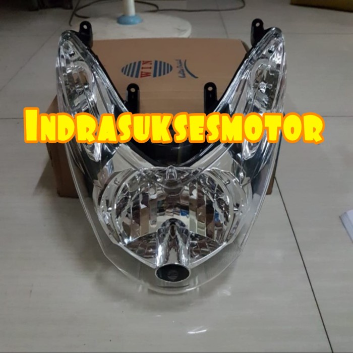 reflektor depan lampu depan motor mio soul karbu