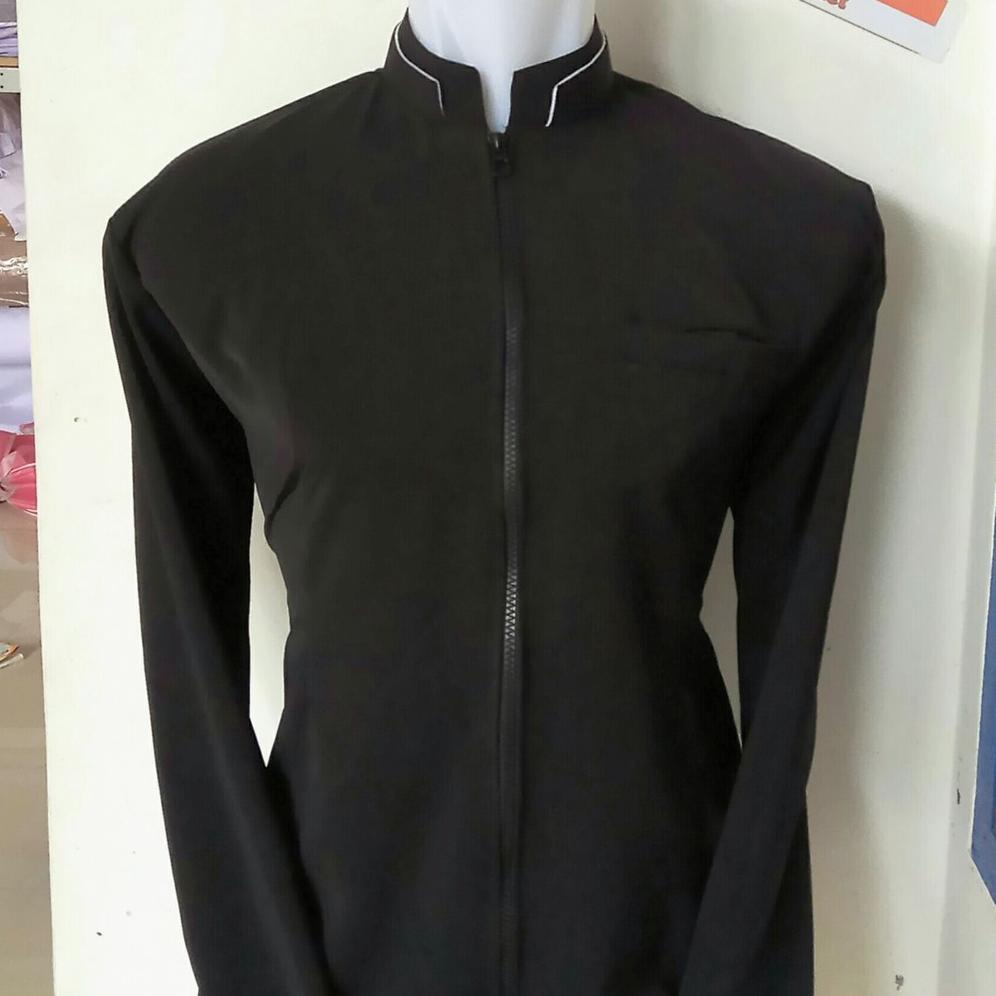 HARGA MURAH V79 Jasket Jasko Jaket Ziper Resliting Depan Kerah Dobel Bahan Hightwis Jasko Murah Jas 