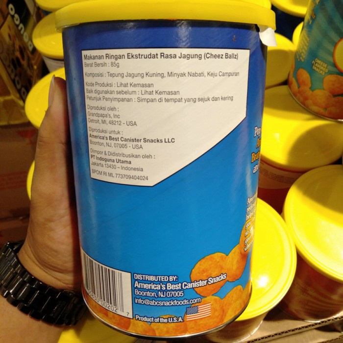 

Americas best canister cheez ballz