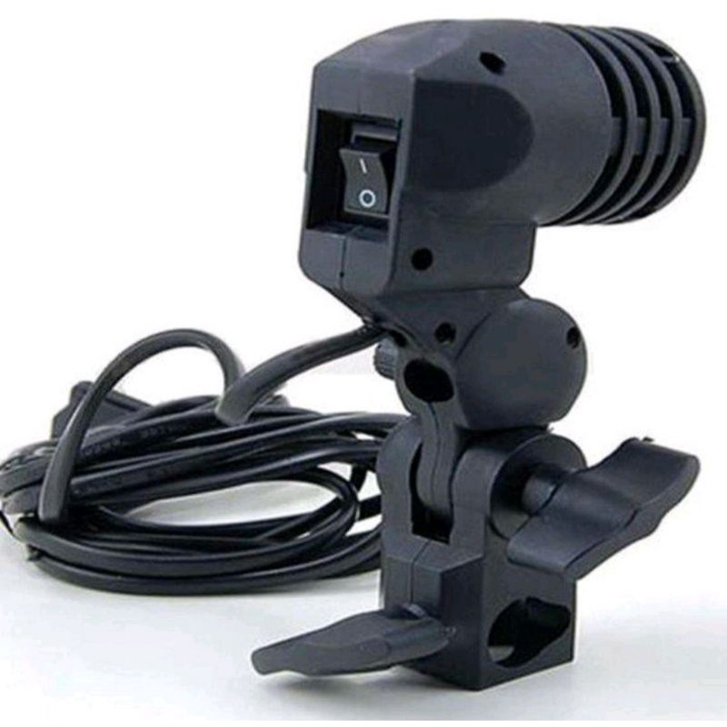 LAMP HOLDER SINGEL E27 , fiting fleksibel, FITTING TRIPOD DUDUKAN PAYUNG