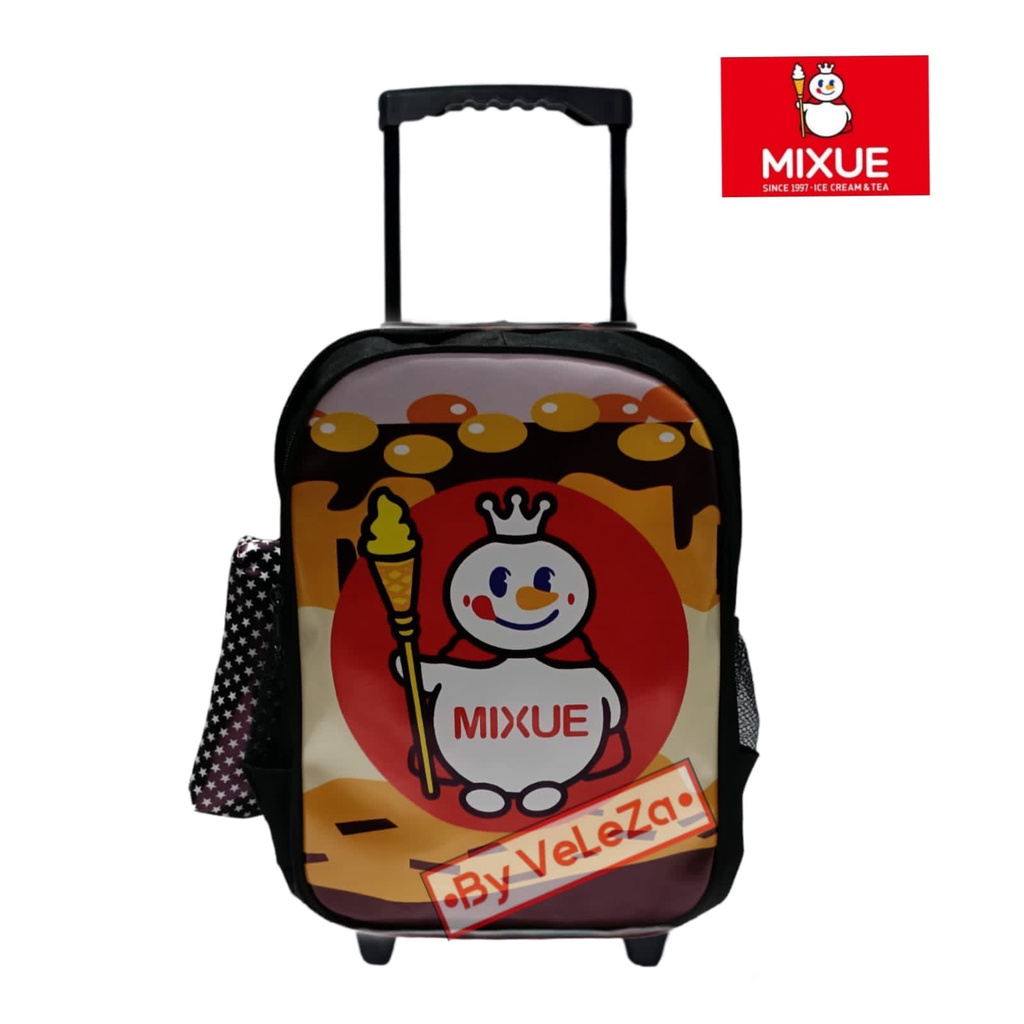 Tas Troli Boneka Maskot Mixue Premium Viral