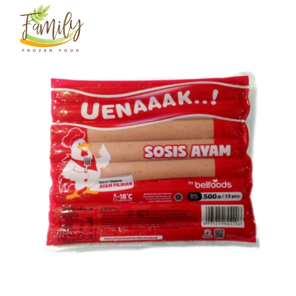 

Belfoods Uenaak Sosis Ayam 500gr Frozen Food Grosir